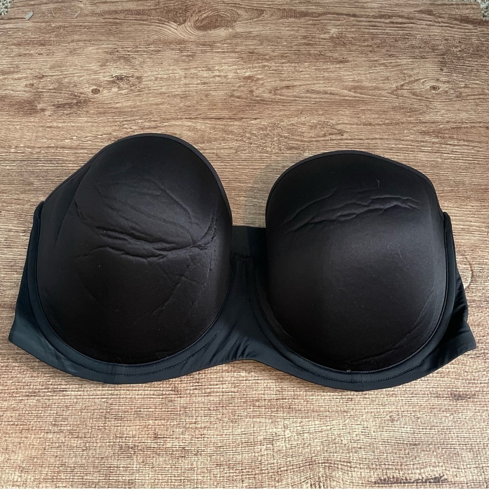 Thirdlove 24/7 Classic Strapless Bra Black Size 38F